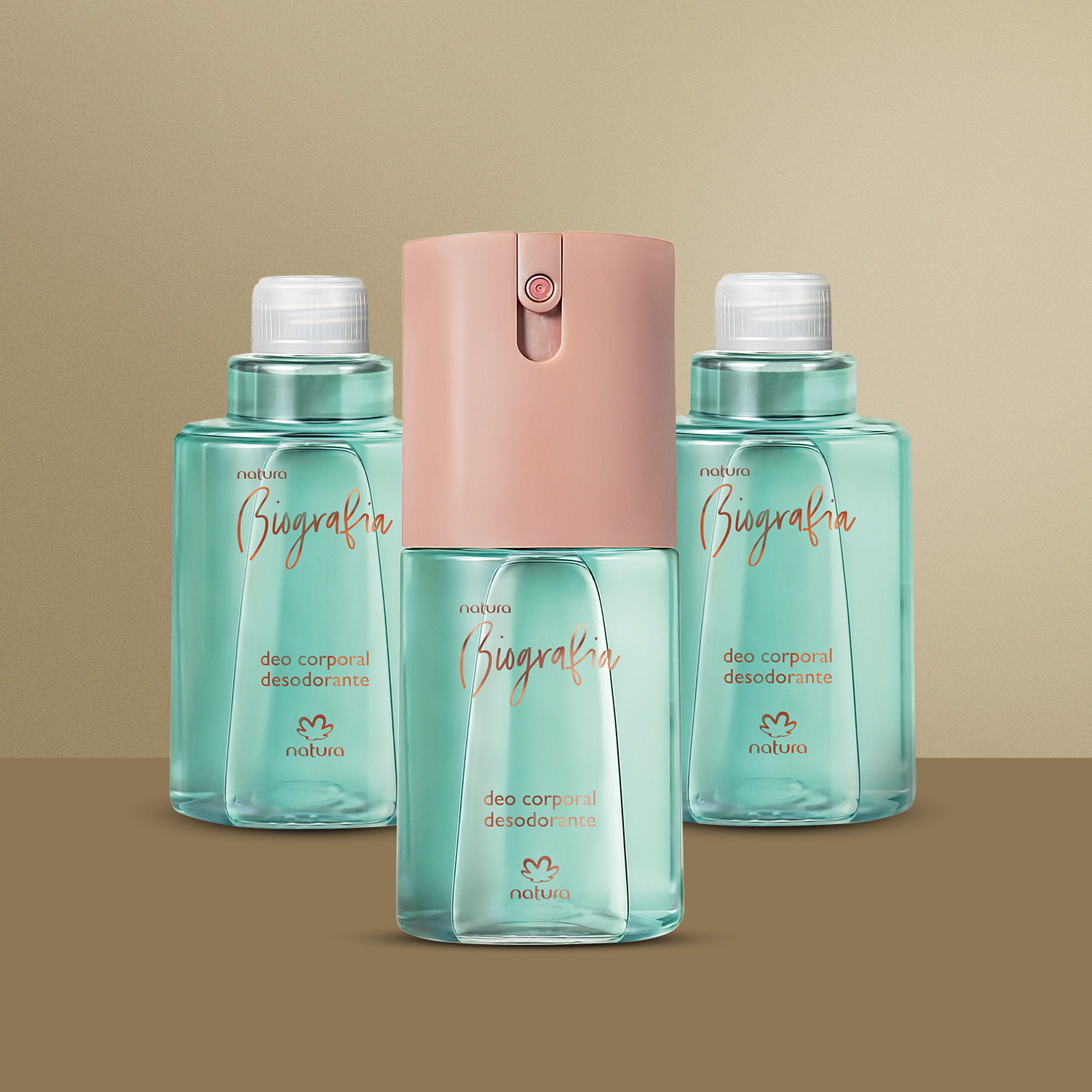 Kit Desodorante Spray Corporal Biografia Feminino (3 produtos)