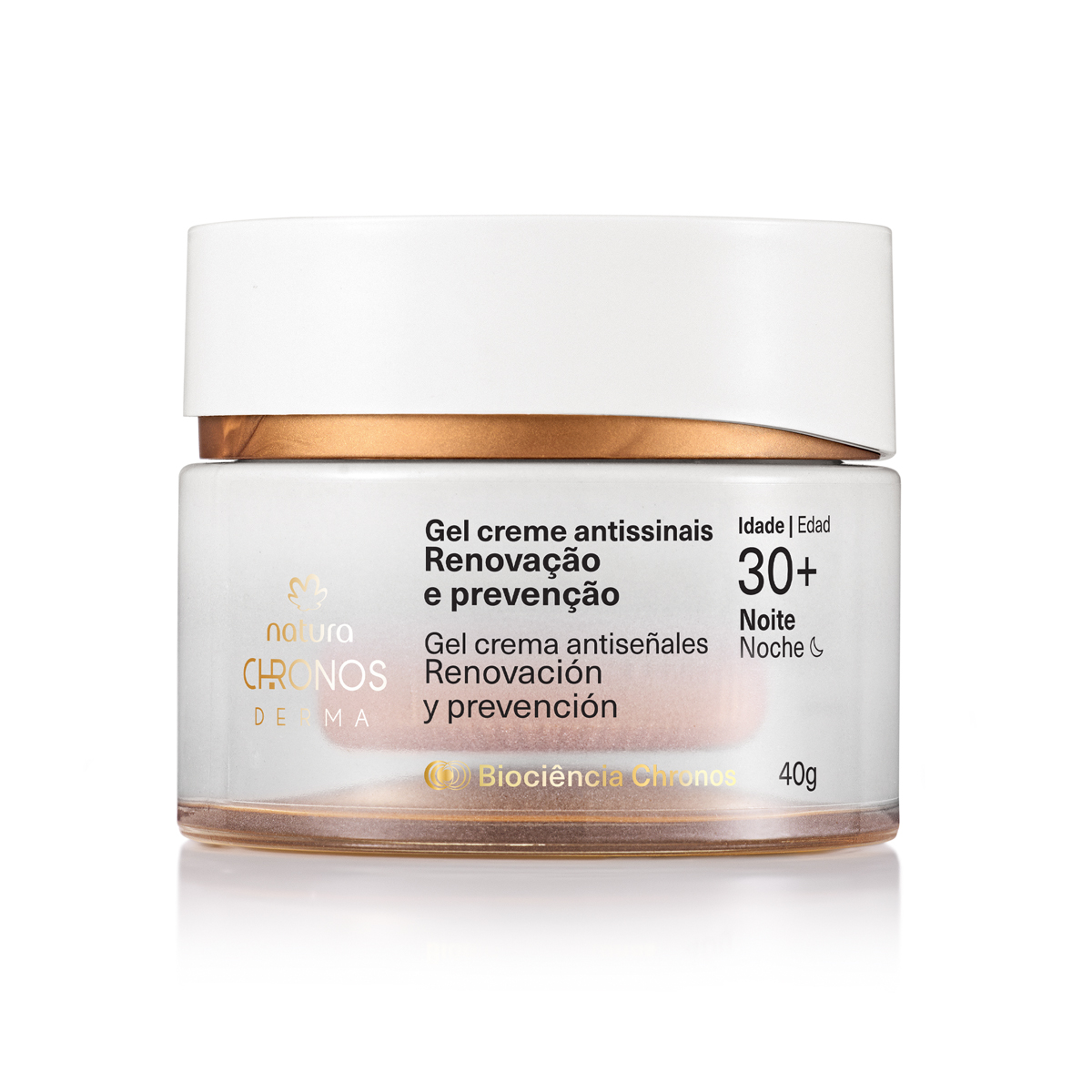 Gel Creme Antissinais Renovação e Prevenção 30+ Noite Chronos Derma 40 g