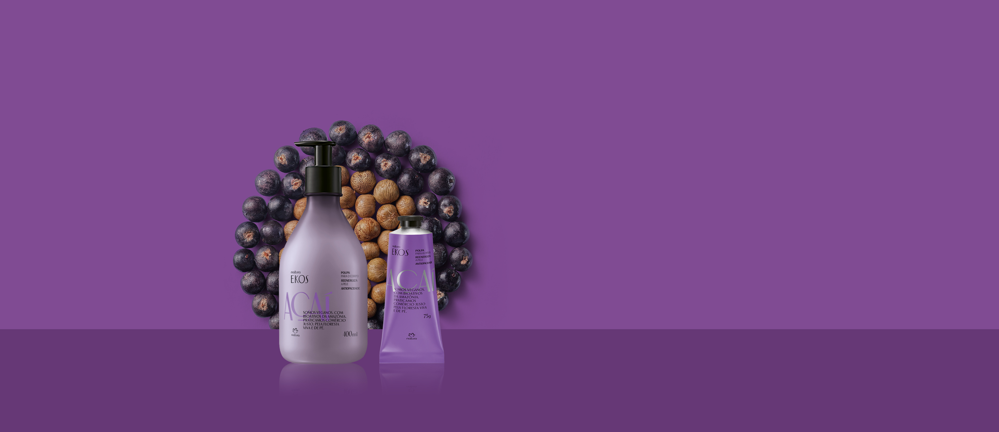 Kit Ekos Açaí Hidratante Corpo e Mãos (2 produtos)