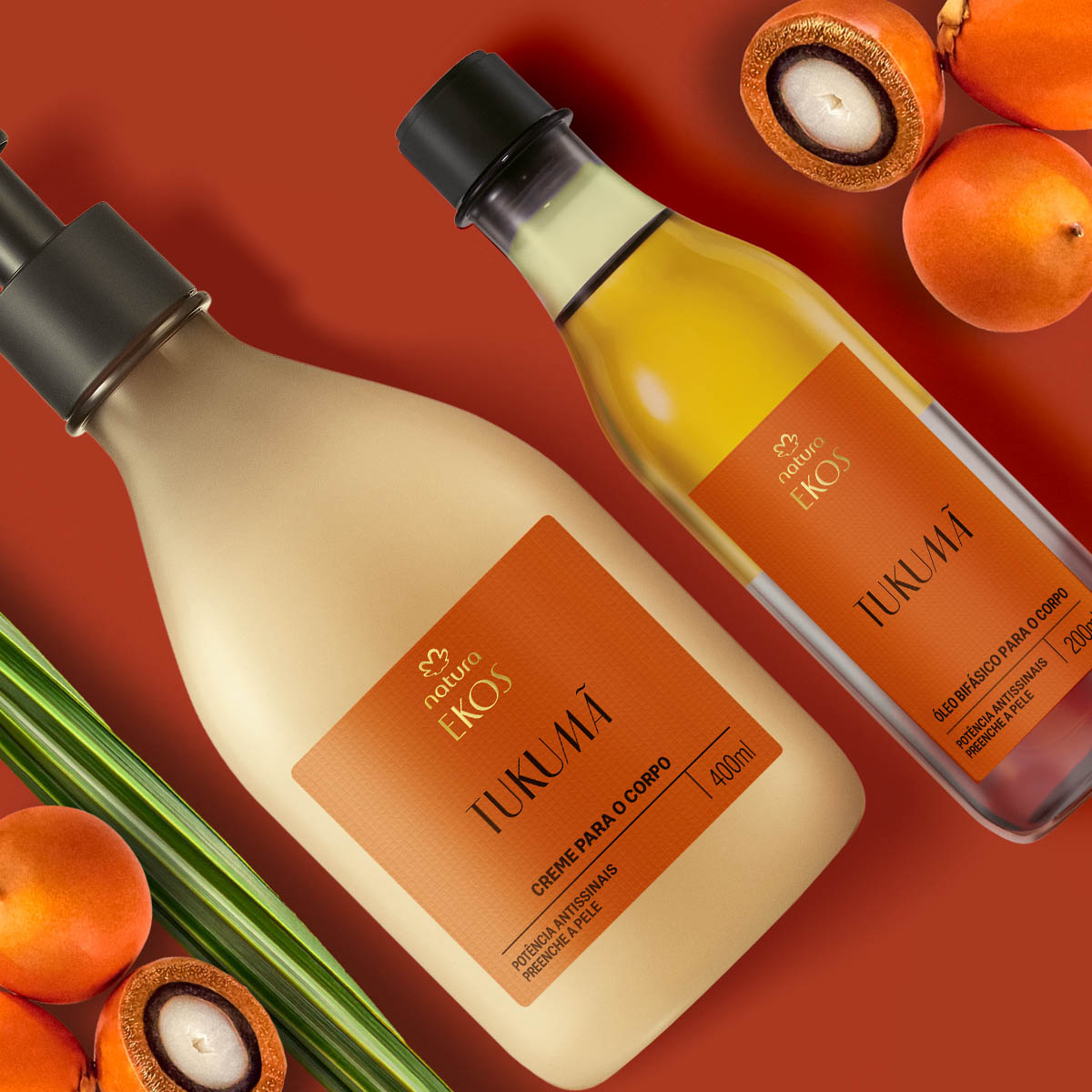 Kit Ekos Tukumã Creme para o Corpo e Óleo Bifásico