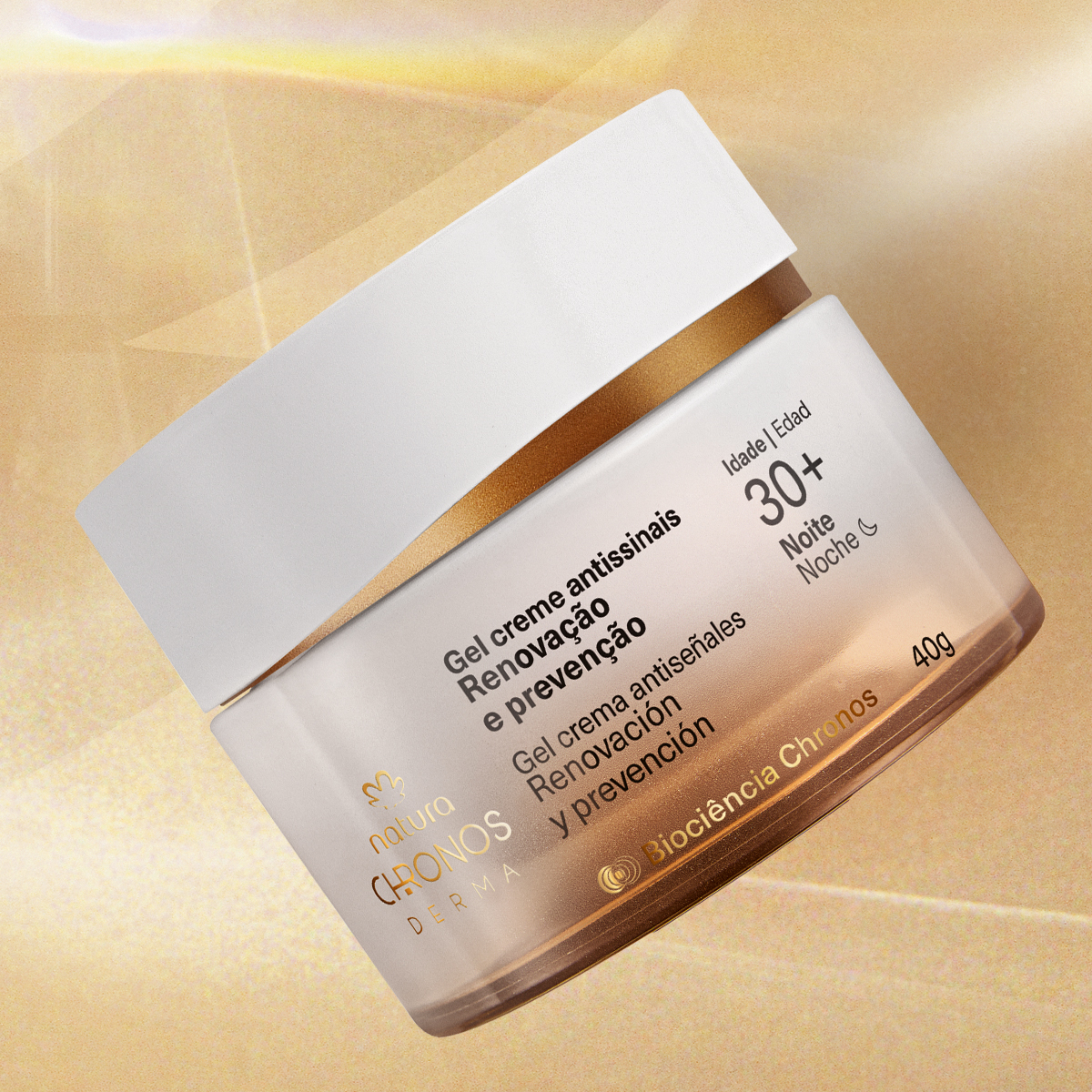 Gel Creme Antissinais Renovação e Prevenção 30+ Noite Chronos Derma