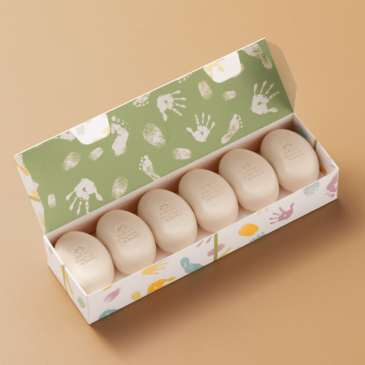 Presente Natura Mamãe e Bebê Clássico Sabonetes (6 unidades)
