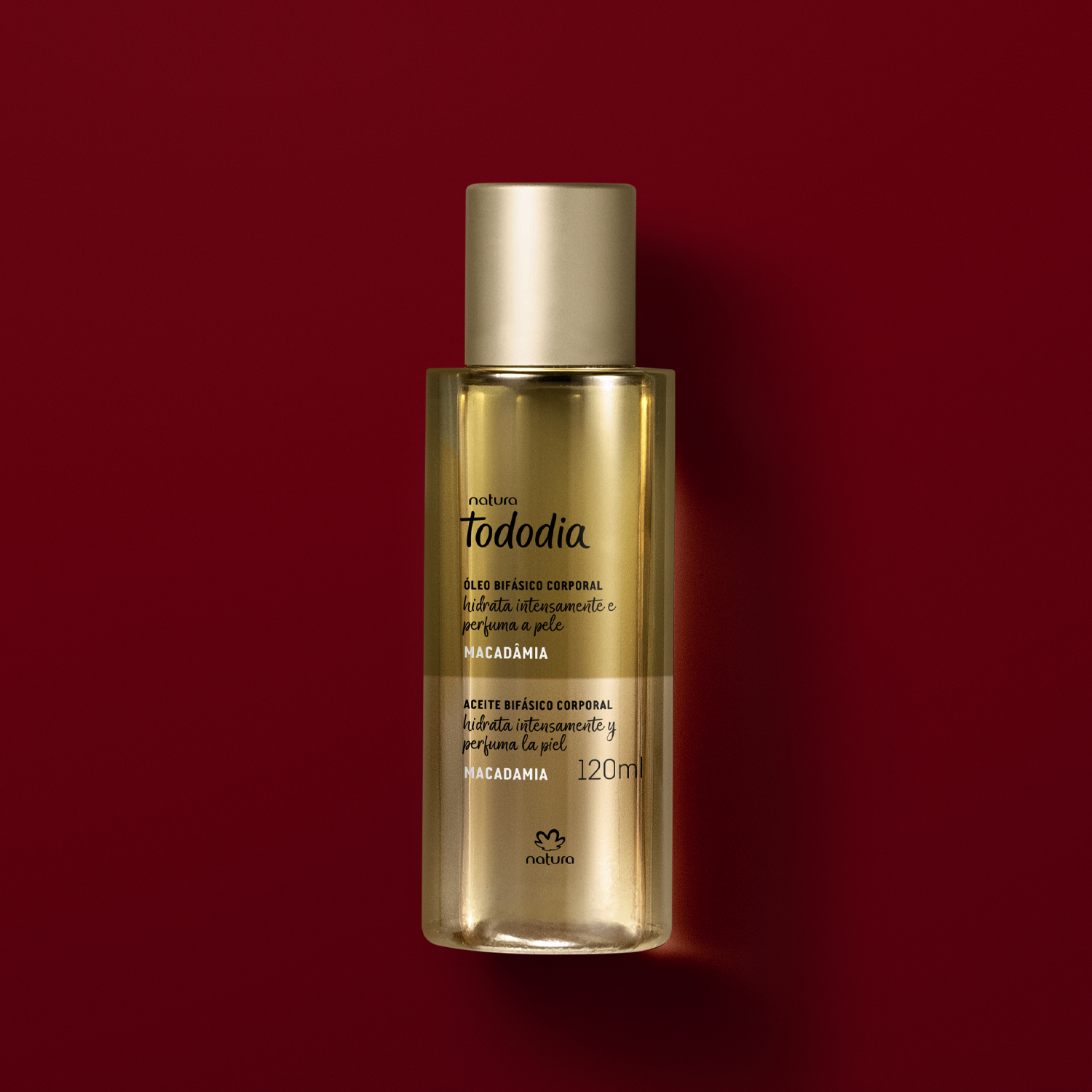 Óleo Bifásico Desodorante Hidratante Corporal Tododia Macadâmia