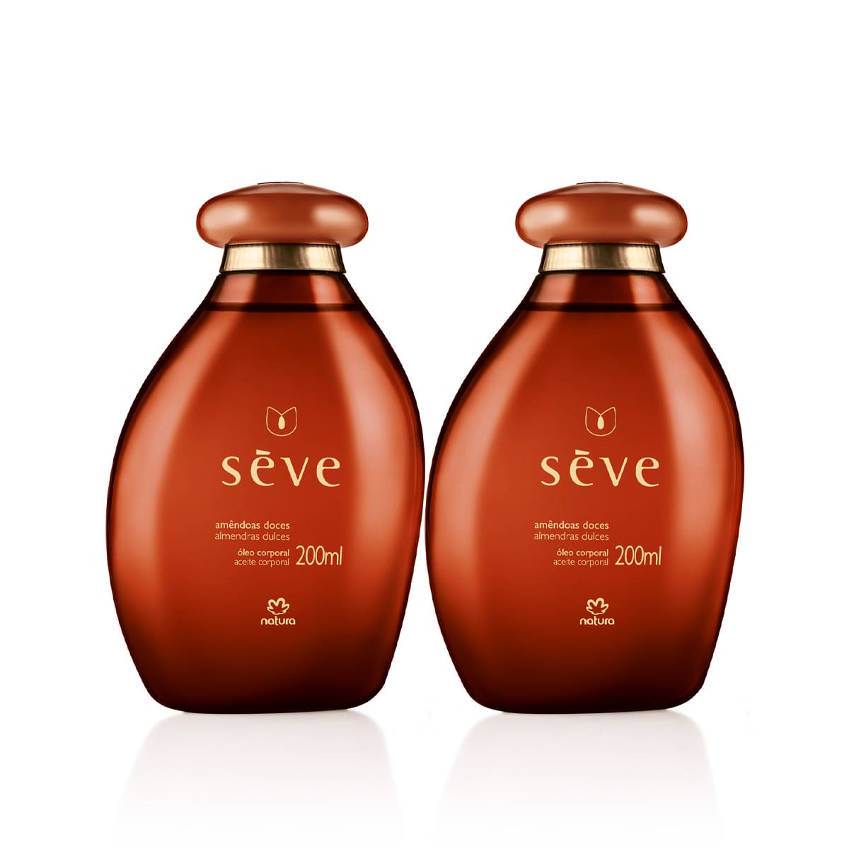 Kit Óleo Desodorante Hidratante Corporal Sève Amêndoas Doces (2 unidades)