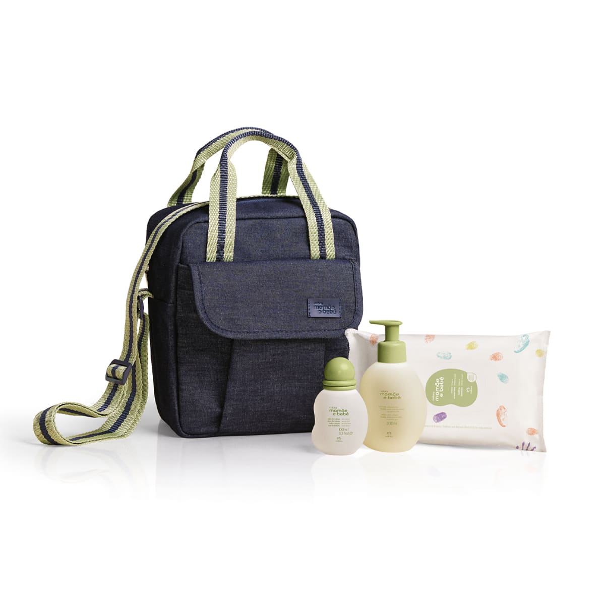 Conjunto Mamãe e Bebê com frasqueira (4 produtos)