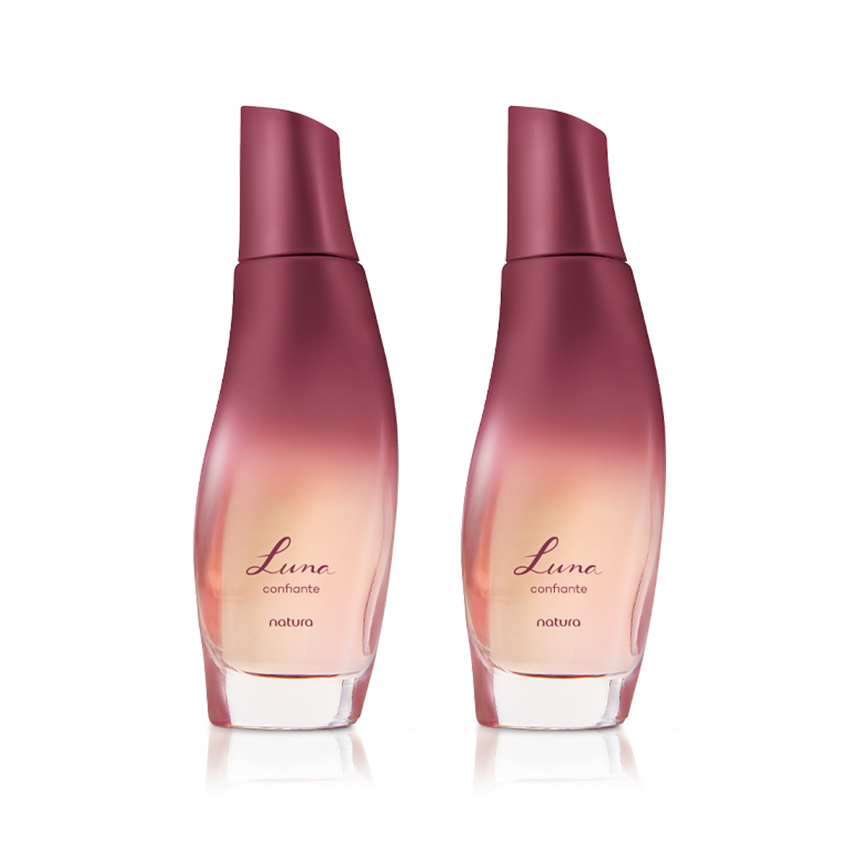 Deo Colônia Feminino Luna Confiante 75 ml 2 unidades