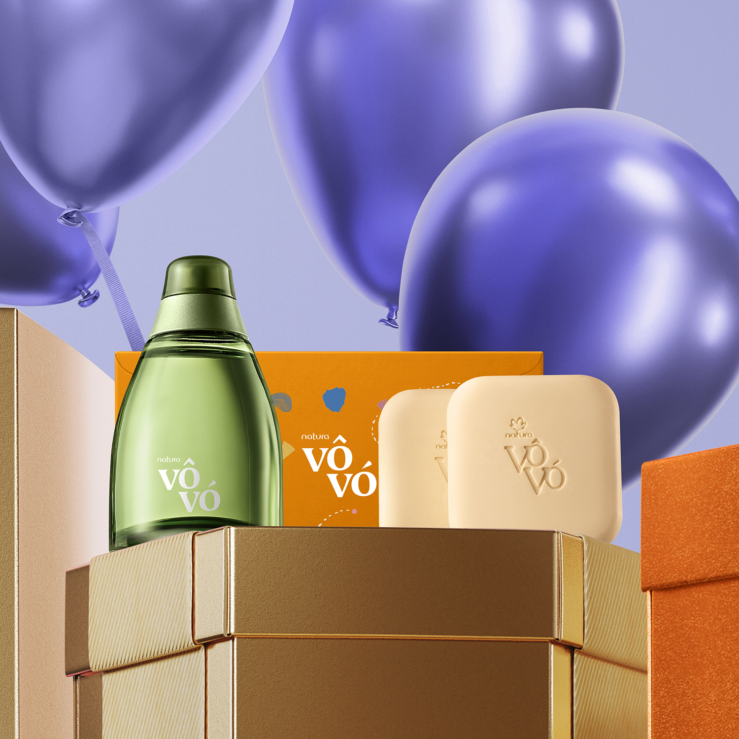 Presente Natura Vôvó Masculino Dia dos Avós (2 produtos)