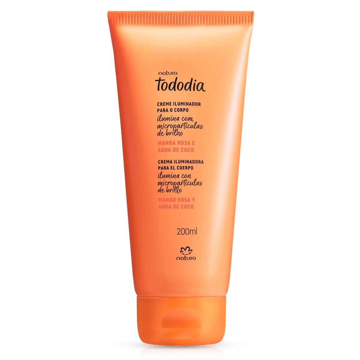 Creme Iluminador para o Corpo Tododia Manga Rosa e Água de Coco