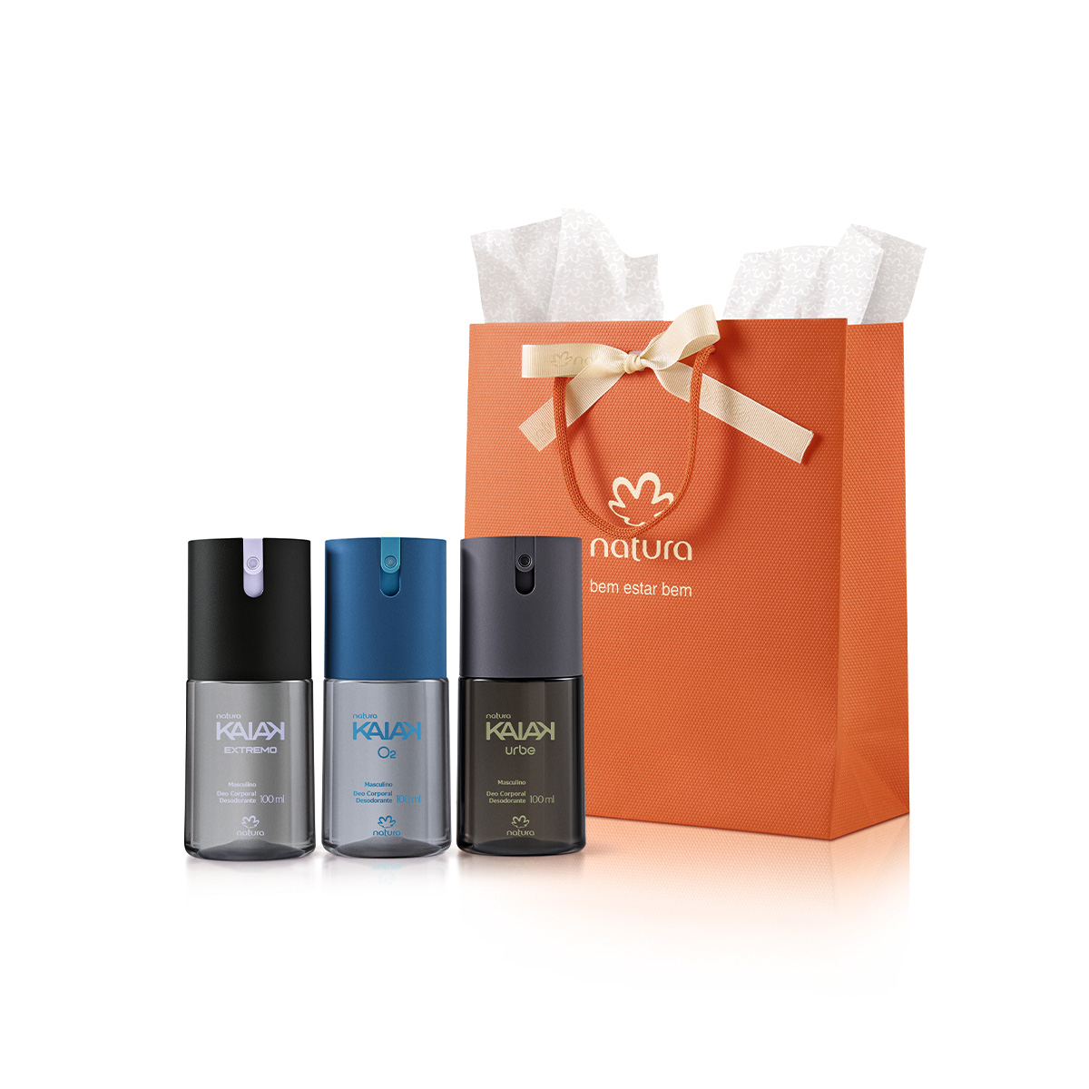 Presente Natura Kaiak Trio de Desodorantes (3 unidades) 3 un de 100 ml Presente Natura Kaiak Trio de Desodorantes (3 unidades) 3 un de 100 ml