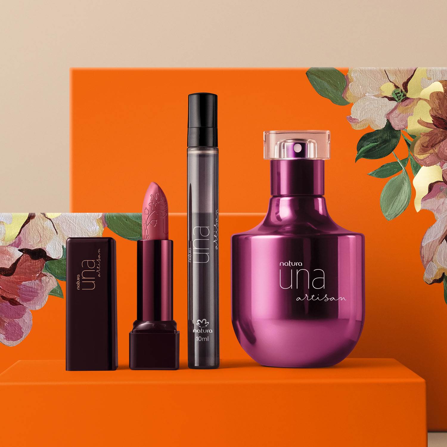 Presente Dia das Mães Una Artisan Perfume com Batom