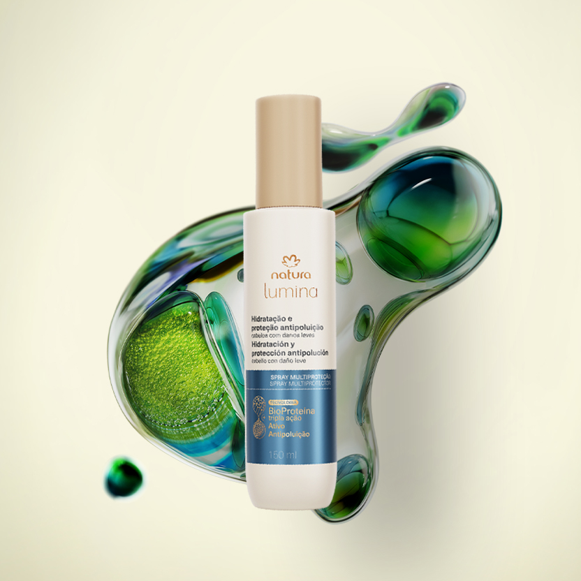 Spray de Pentear Lumina para Hidratação e Proteção Antipoluição