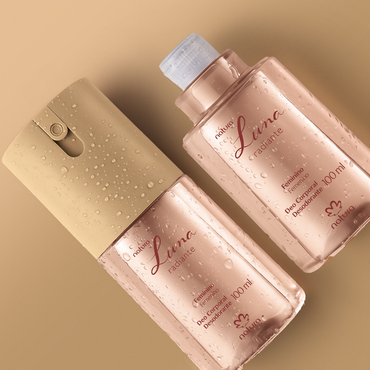 Kit Desodorante Corporal Luna Radiante com Refil (2 produtos)
