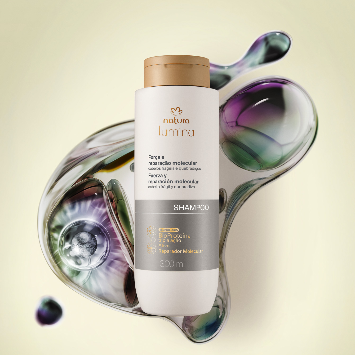Shampoo Força e Reparação Molecular Lumina