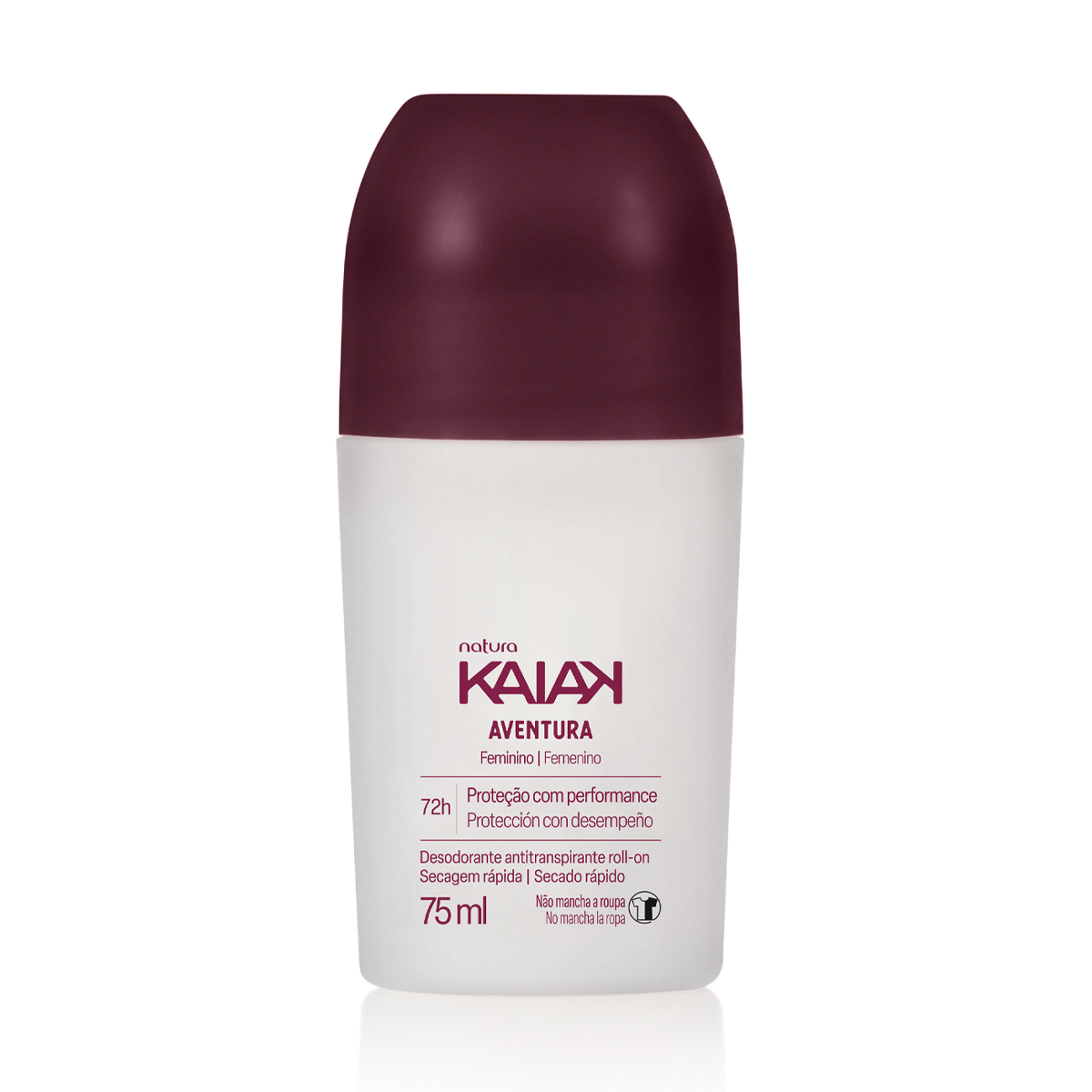 Desodorante Antitranspirante Roll-on Kaiak Aventura Feminino 75 ml