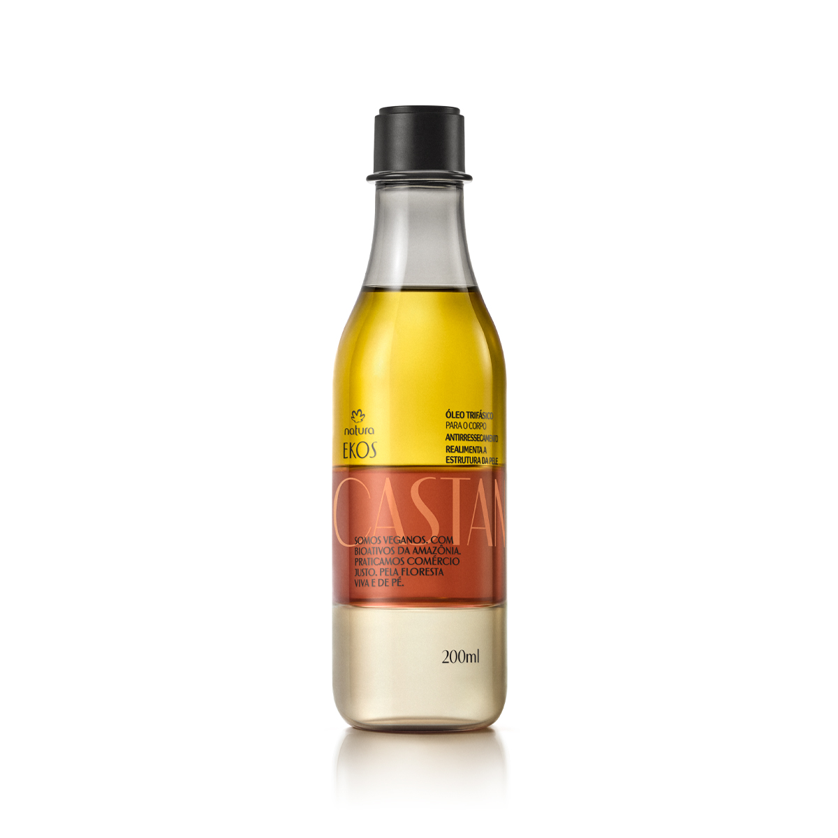 Óleo Trifásico Desodorante Corporal Ekos Castanha 200 ml