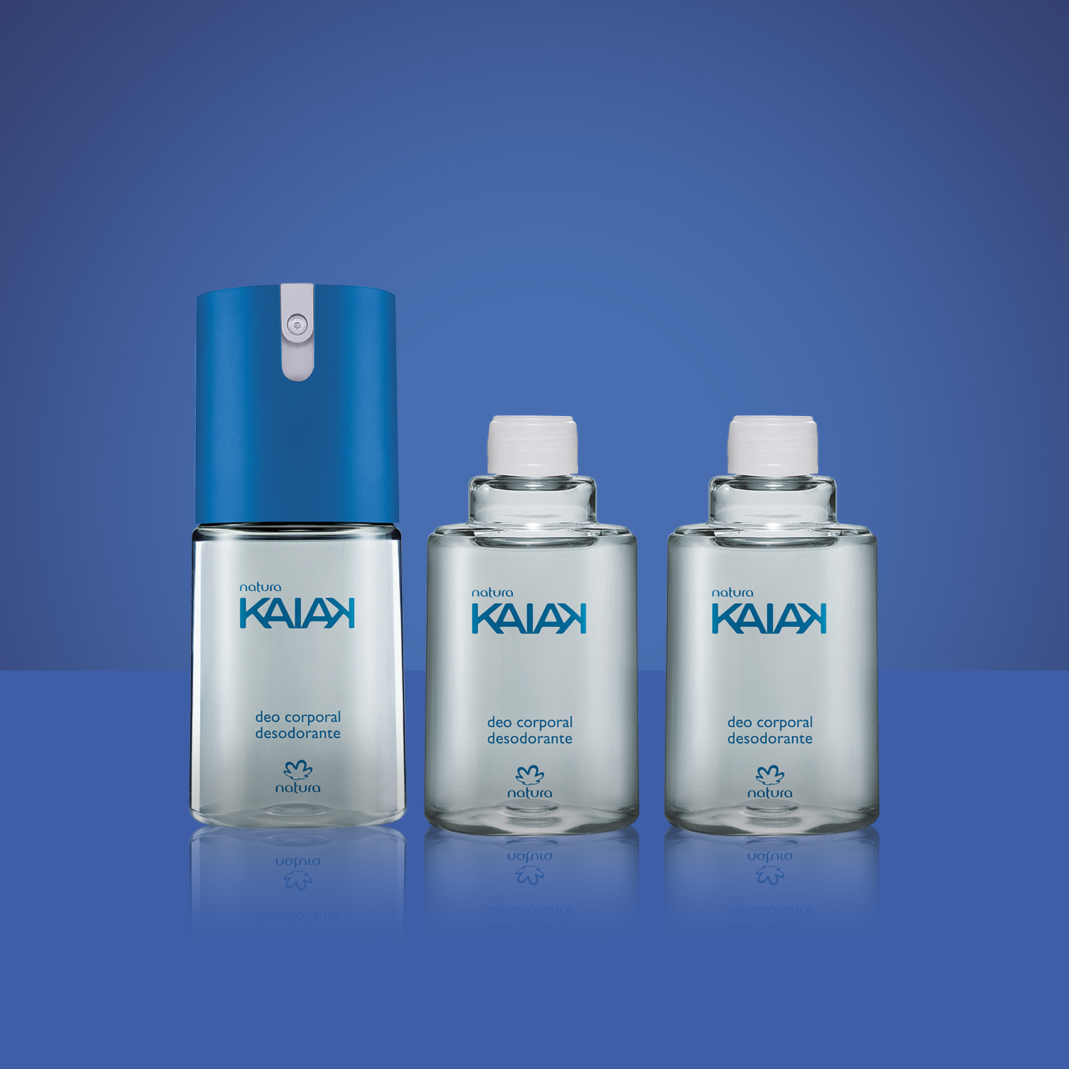 Kit Desodorante Spray Corporal Kaiak Masculino (2 produtos)