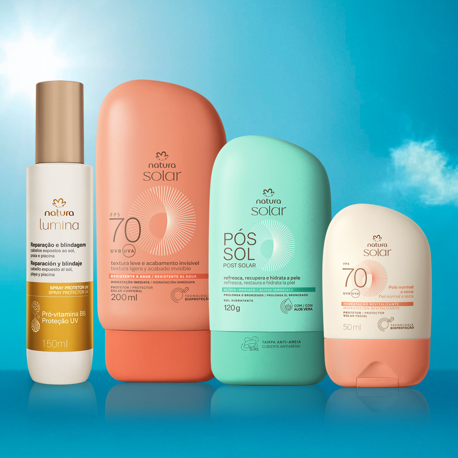 Kit Lumina e Natura Solar com Proteção para Pele Normal a Seca