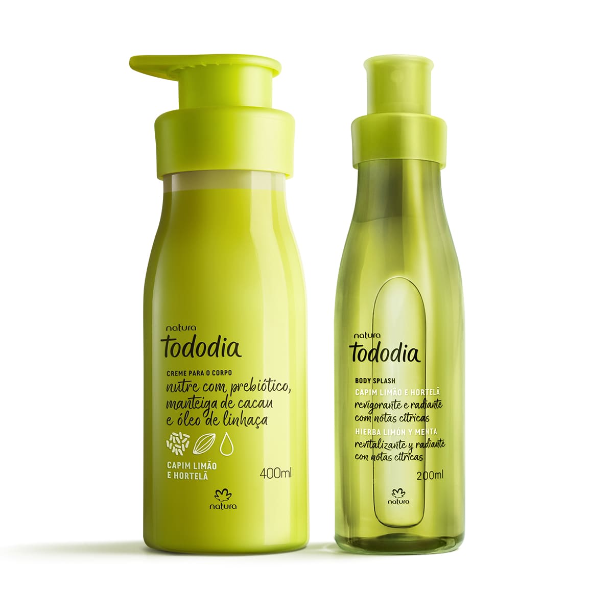 Kit Tododia Capim Limão e Hortelã com Hidratante e Body Splash (2 produtos)
