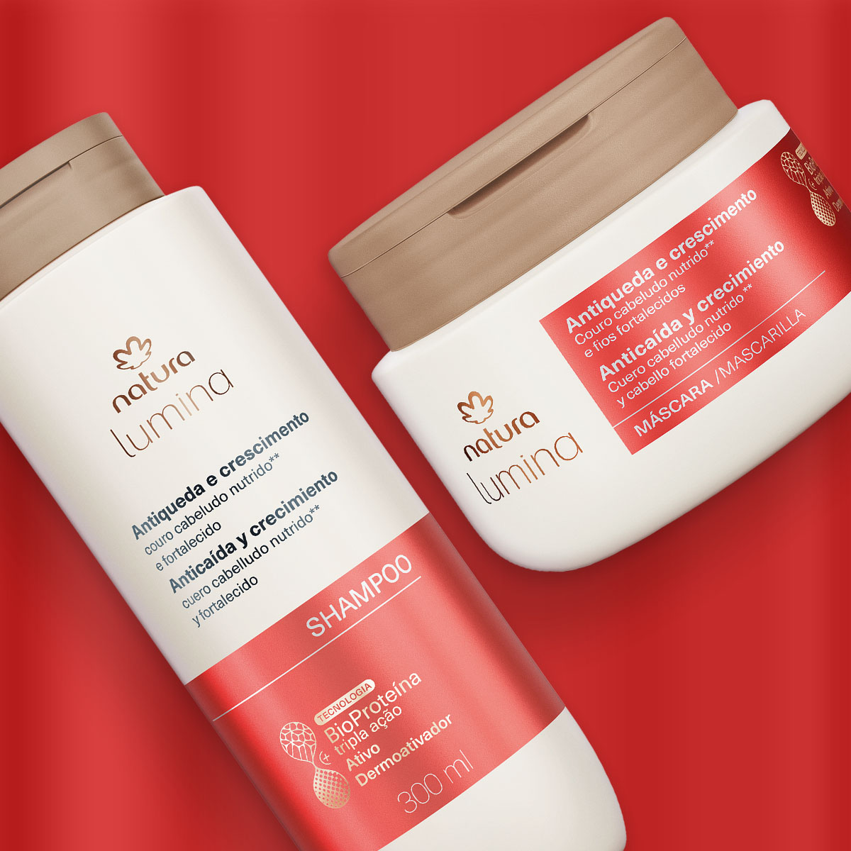 Kit Lumina Antiqueda e Crescimento Shampoo e Máscara