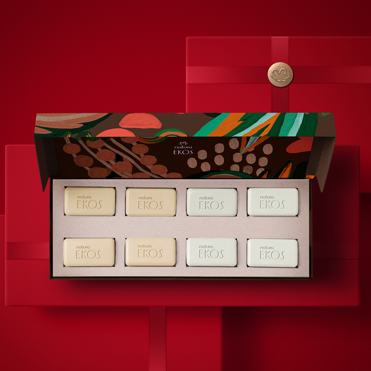 Presente Natura Ekos Sabonetes Cacau e Castanha (8 barras)