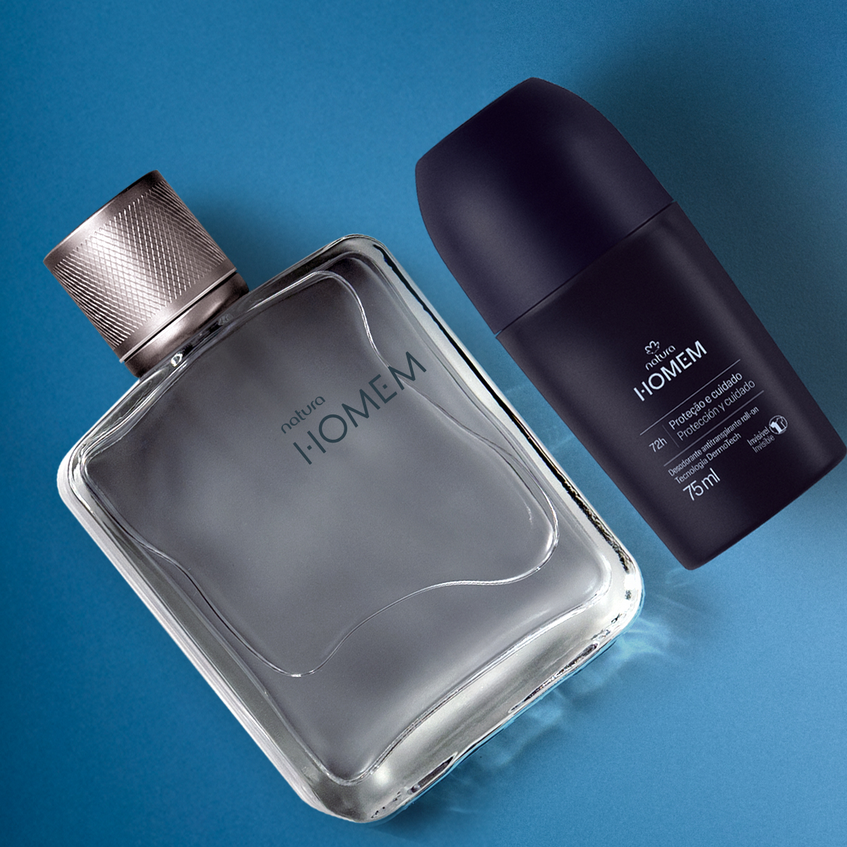 Kit Desodorante Colônia e Desodorante Roll-on Natura Homem (2 produtos)