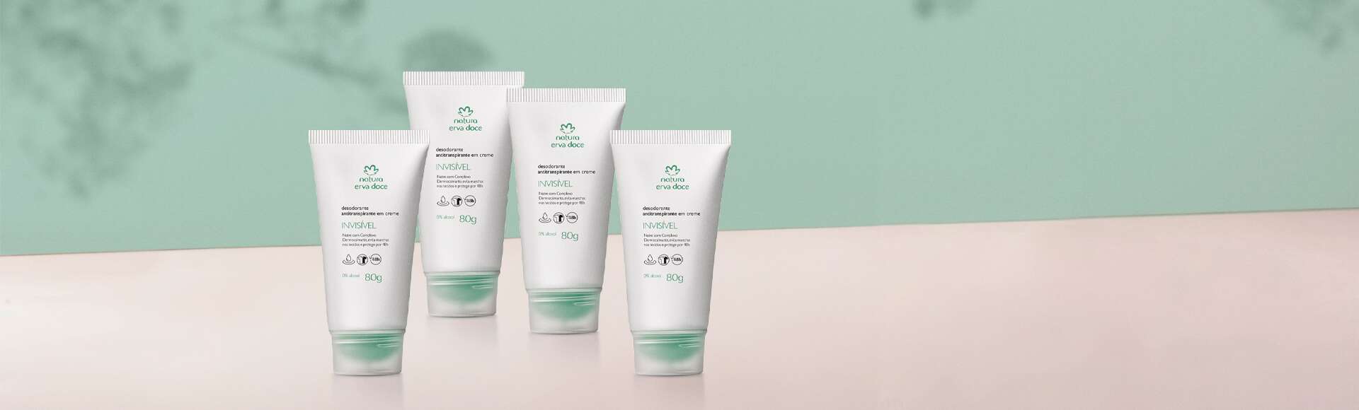 Combo Desodorante Antitranspirante em Creme Erva Doce