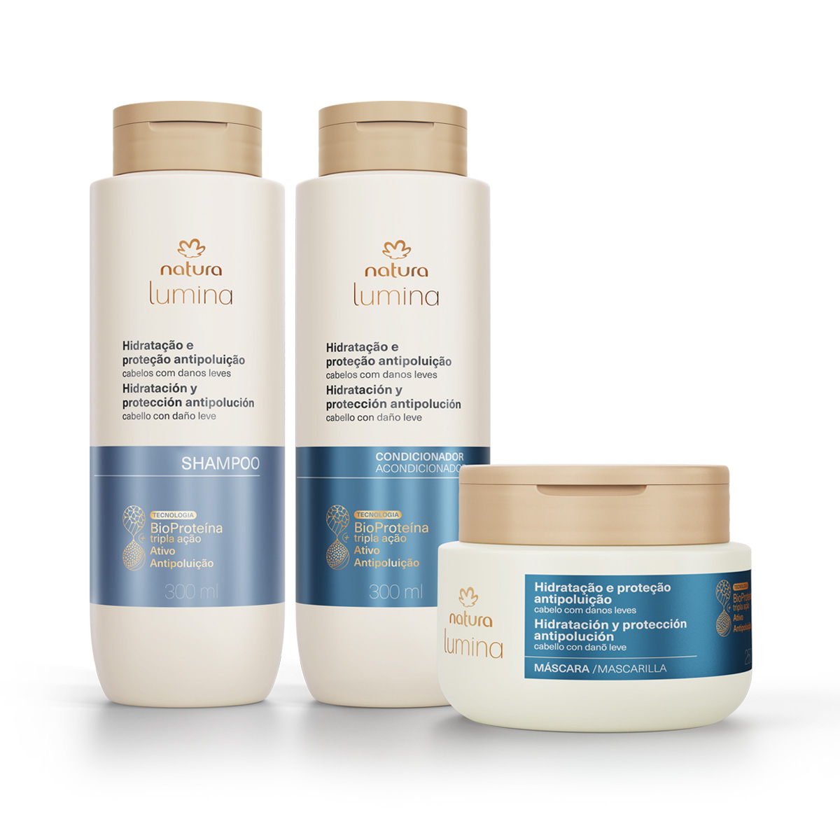 Kit Lumina Trio Hidratação e Proteção Antipoluição