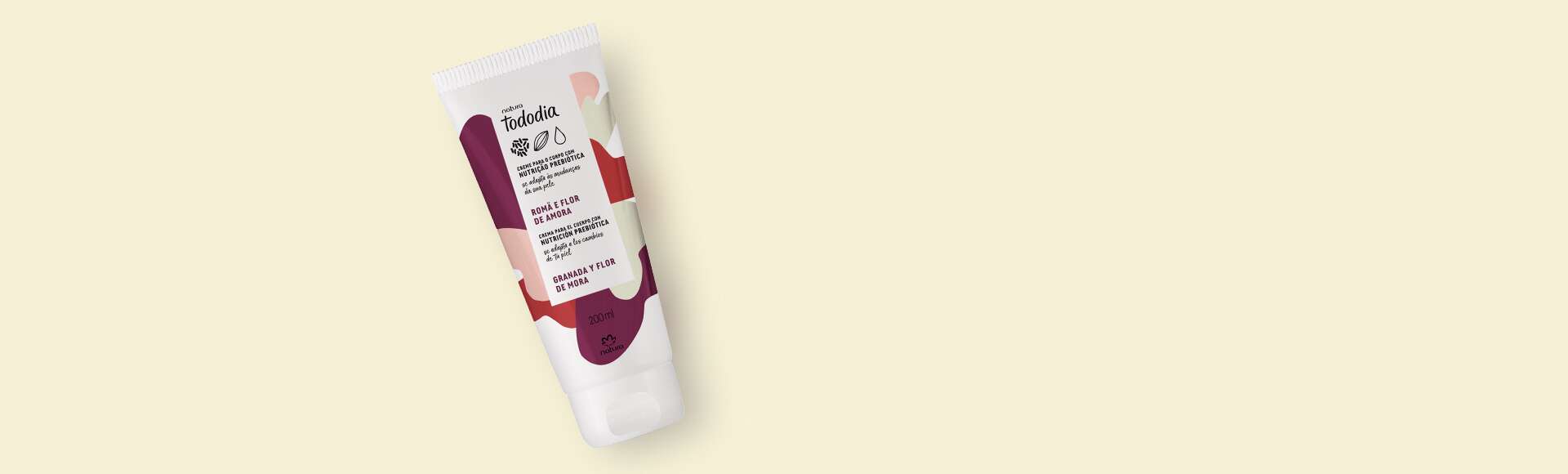 Creme Desodorante Nutritivo Para o Corpo Tododia Romã e Flor de Amora