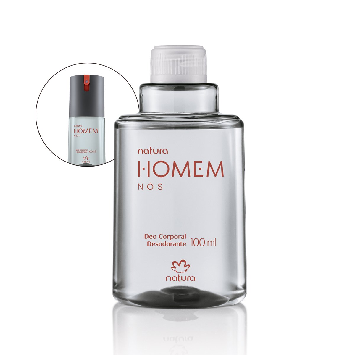 Refil Desodorante Corporal Natura Homem Nós 100 ml