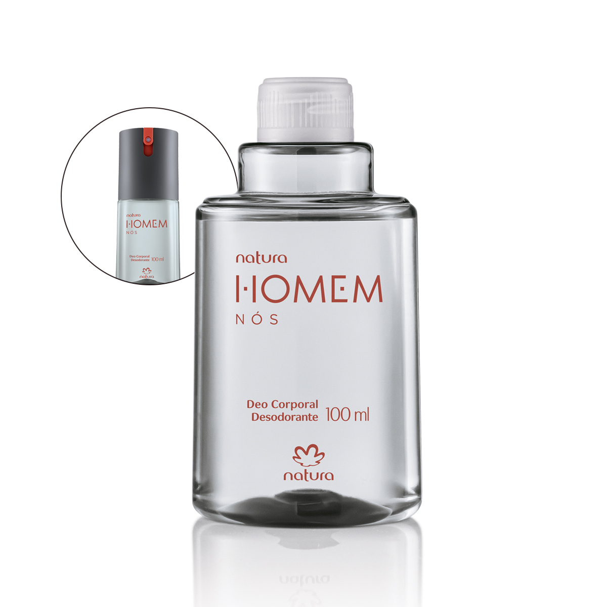 Refil Desodorante Corporal Masculino Natura Homem Nós 100 ml