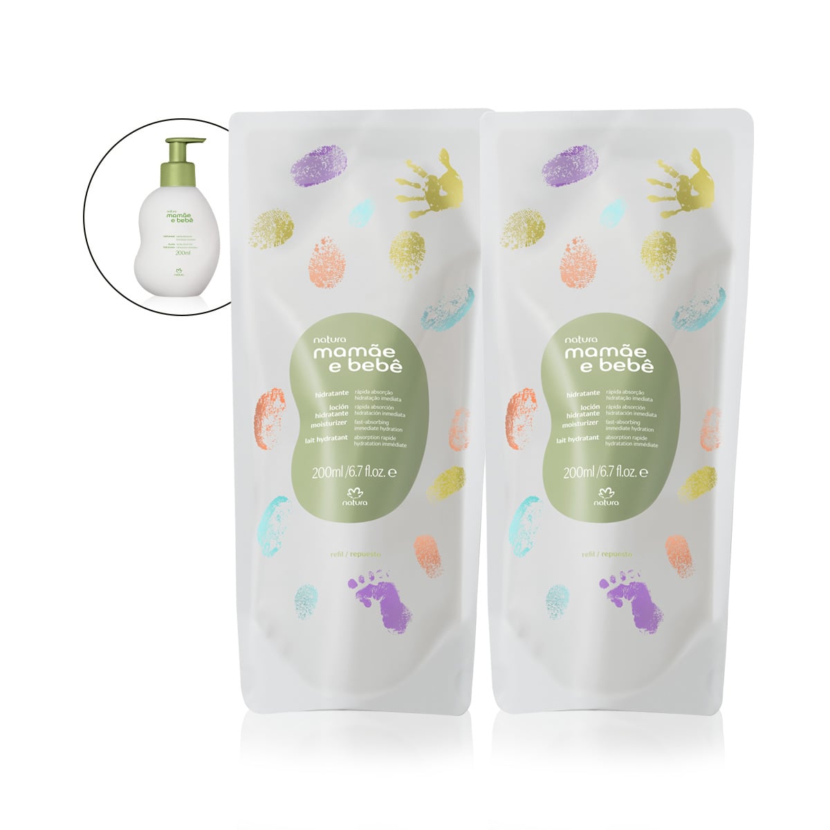Kit Refis Hidratante Mamãe e Bebê