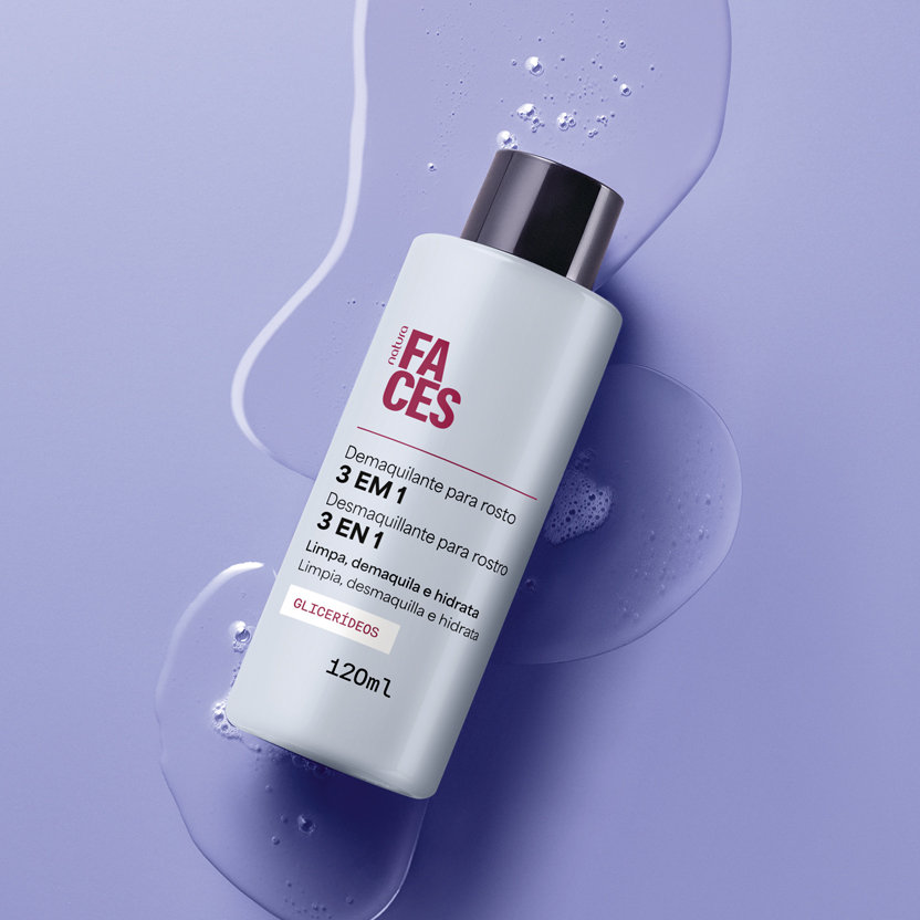 Demaquilante Líquido 3 em 1 Faces