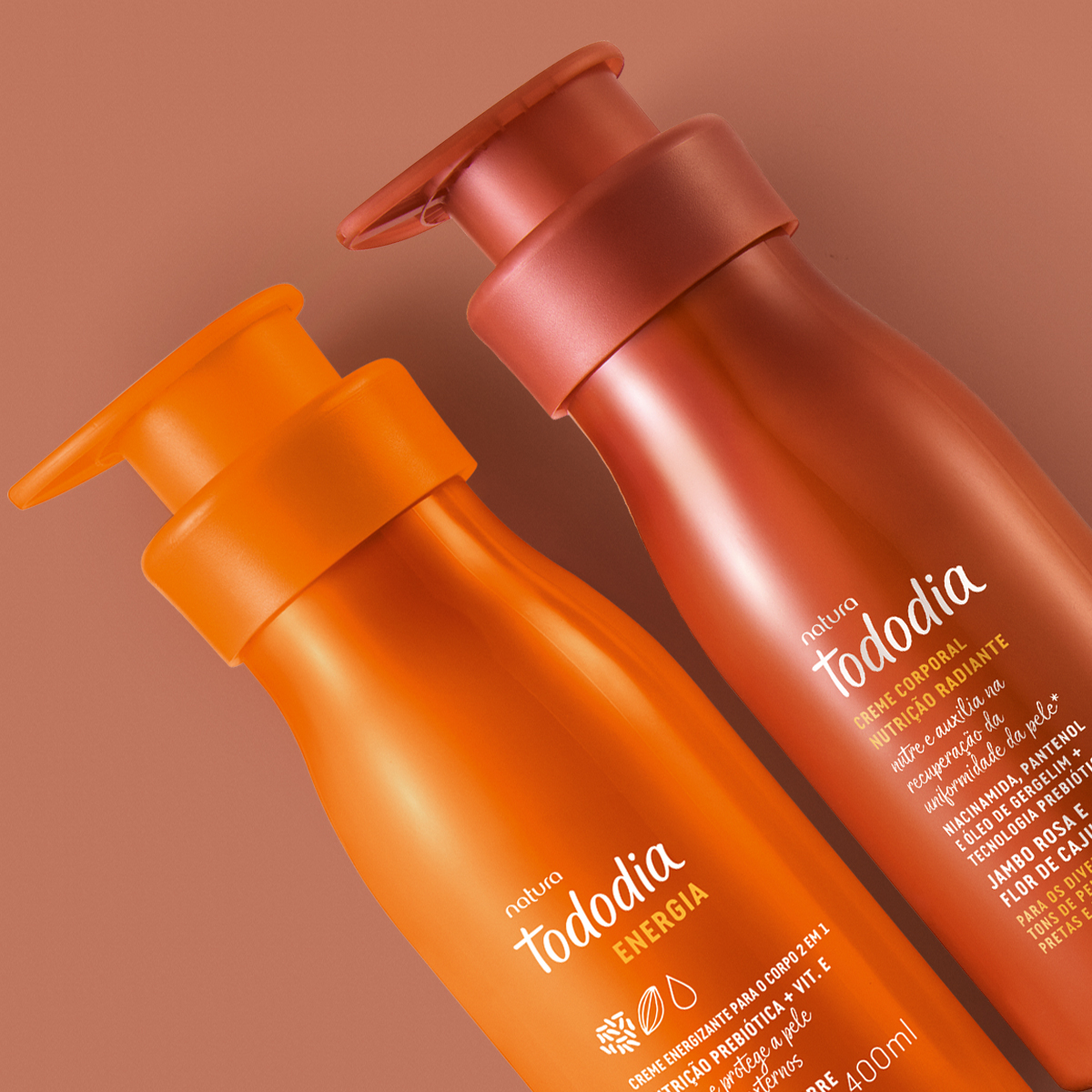 Kit Cremes Nutritivos Tododia Energia e Jambo Rosa e Flor de Caju (2 produtos)