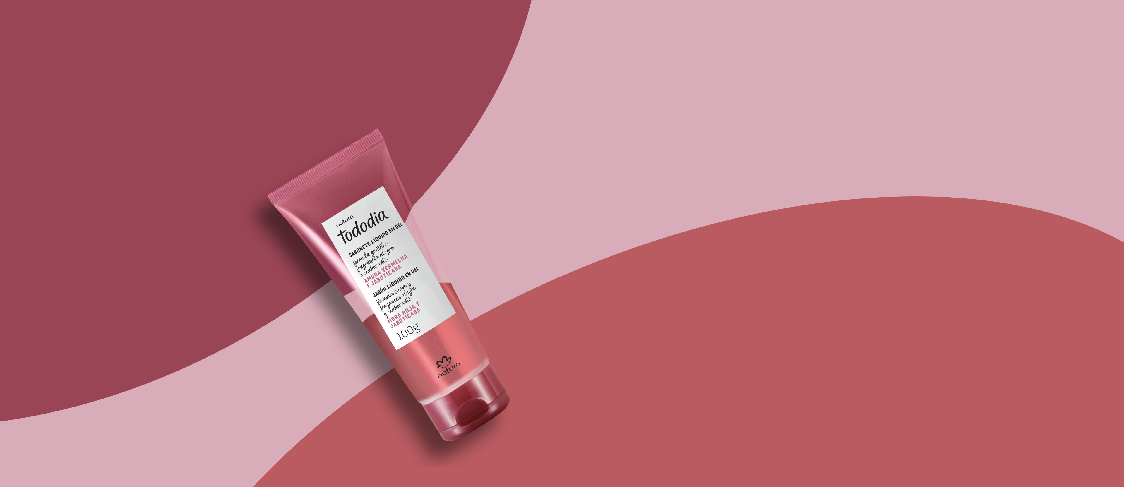 Sabonete Líquido em Gel para o Corpo Tododia Amora Vermelha e Jabuticaba