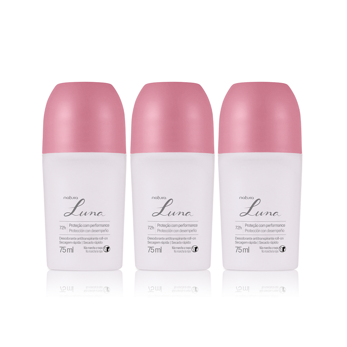 Kit Desodorante Antitranspirante Roll-on Luna 3 un de 75 ml
Kit Desodorante Antitranspirante Roll-on Luna 3 un de 75 ml