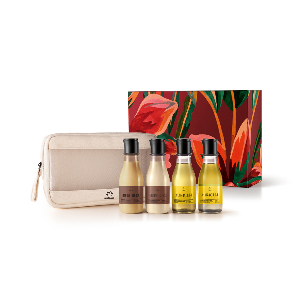 Presente Natura Ekos Cabelo e Corpo com Nécessaire (5 produtos)