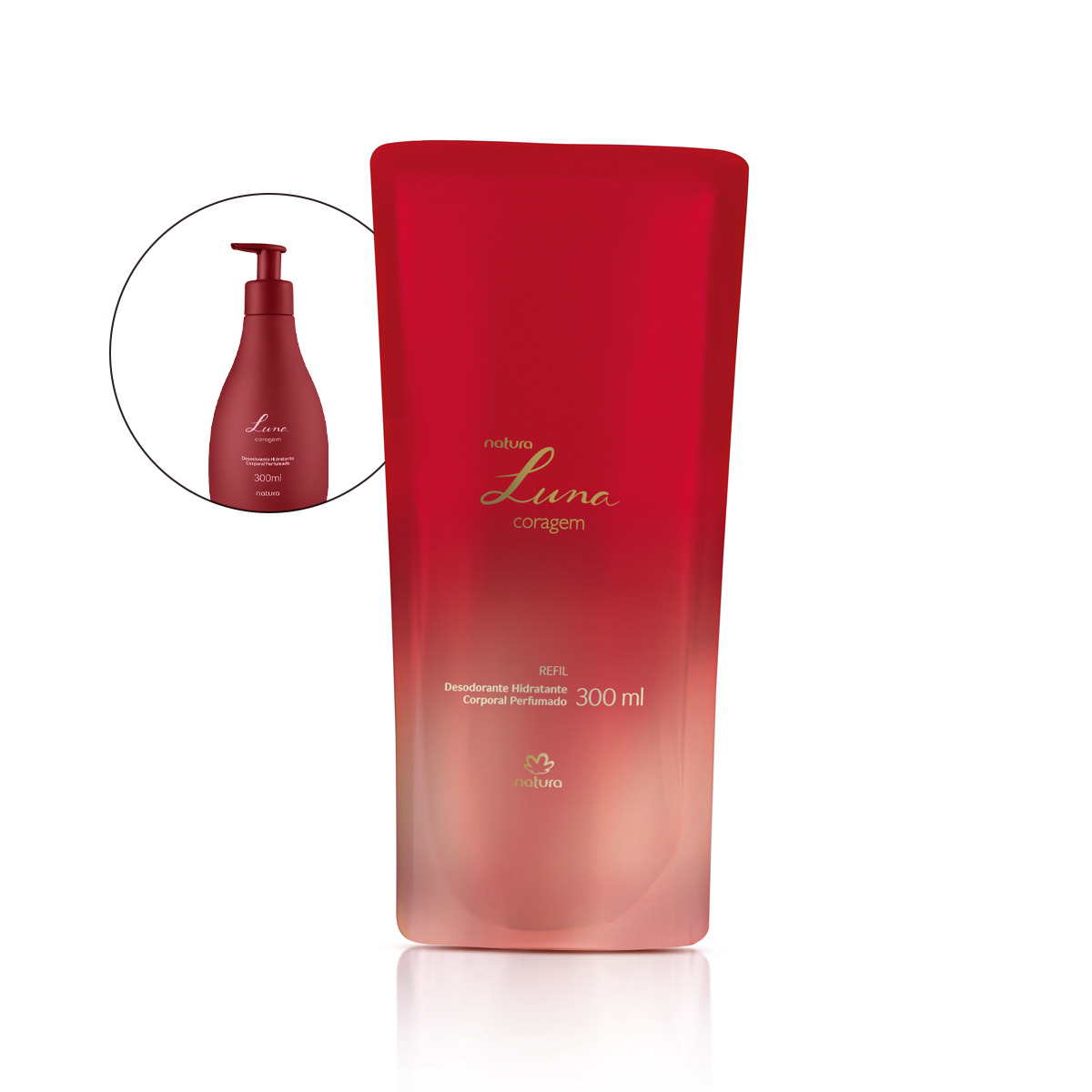 Refil Desodorante Hidratante Corporal Luna Coragem