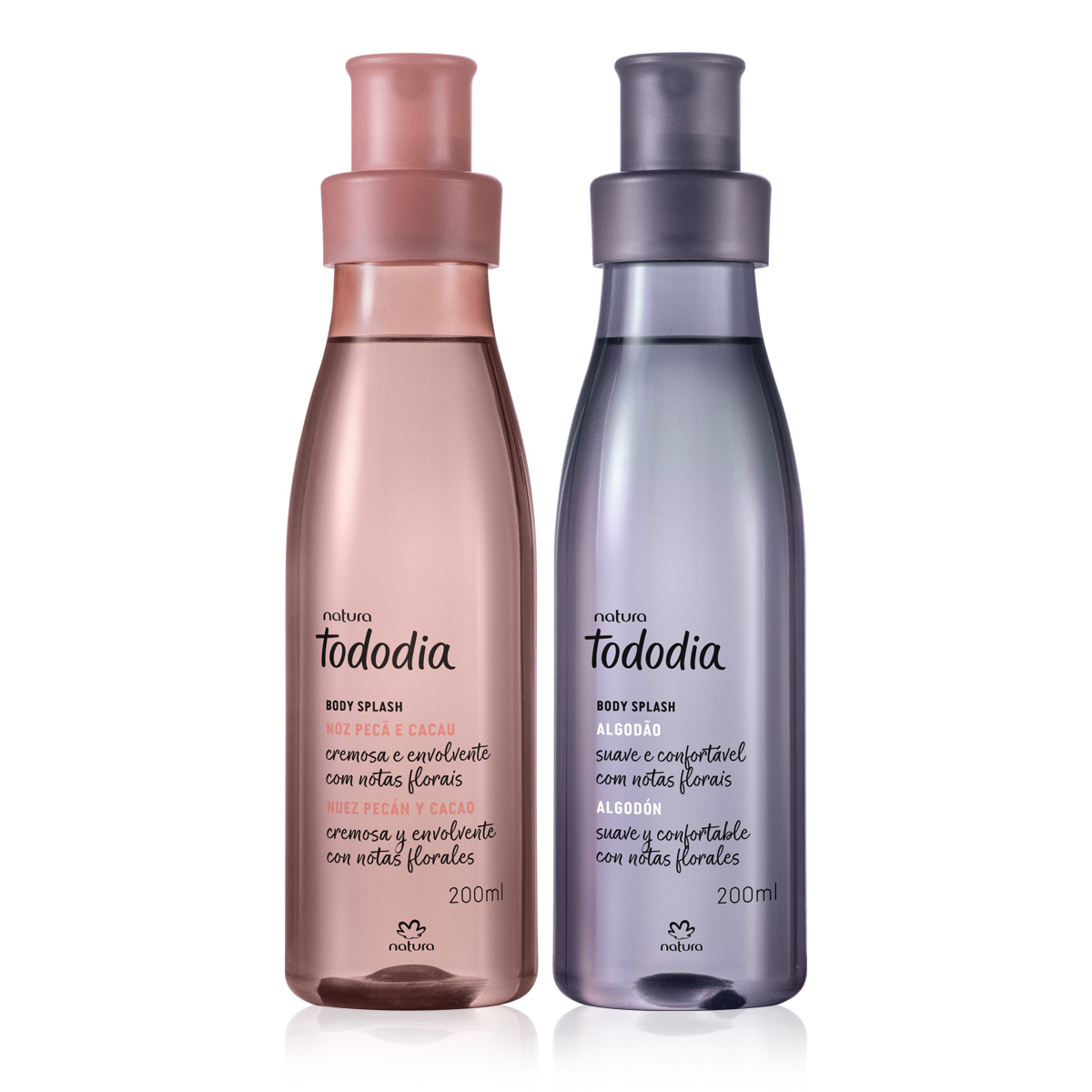 Kit Body Splash Tododia Noz Pecã e Cacau e Algodão (2 produtos)