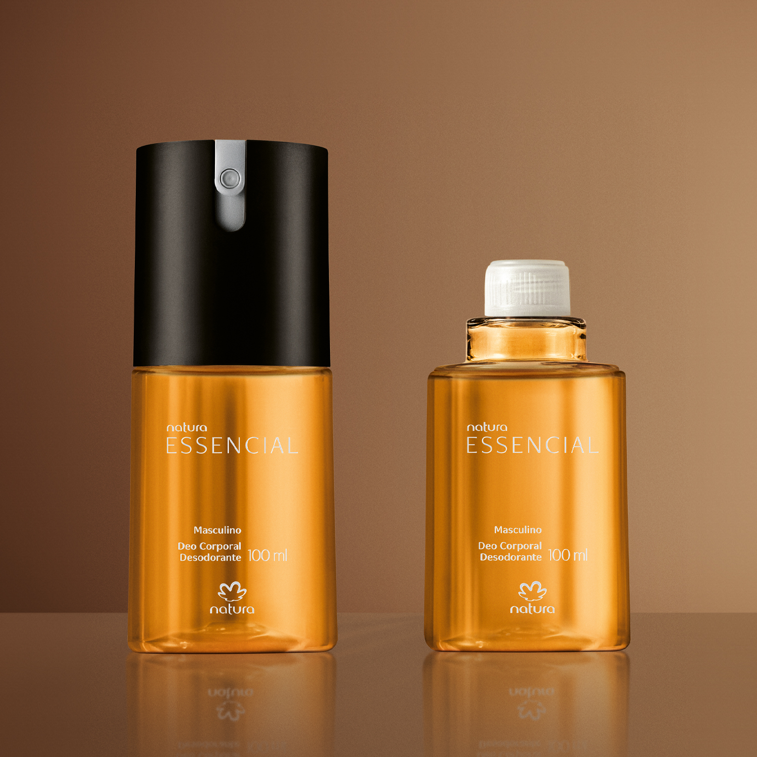 Kit Desodorante Corporal Essencial Masculino com Refil (2 produtos)