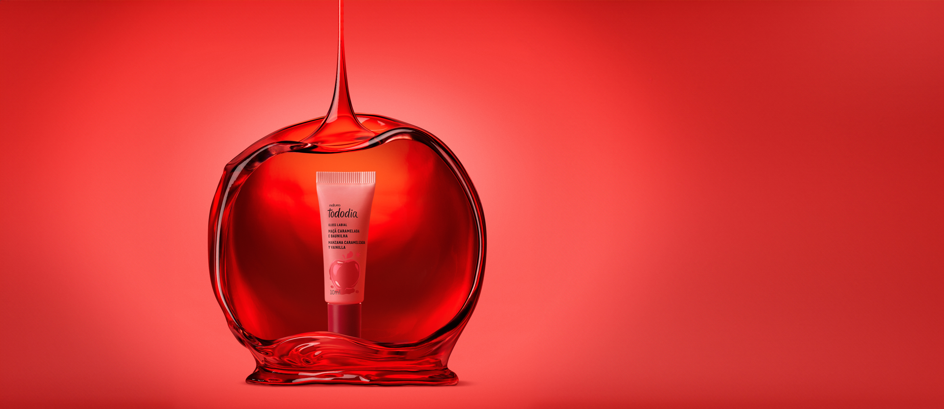 Gloss Labial Tododia Maçã Caramelada e Baunilha