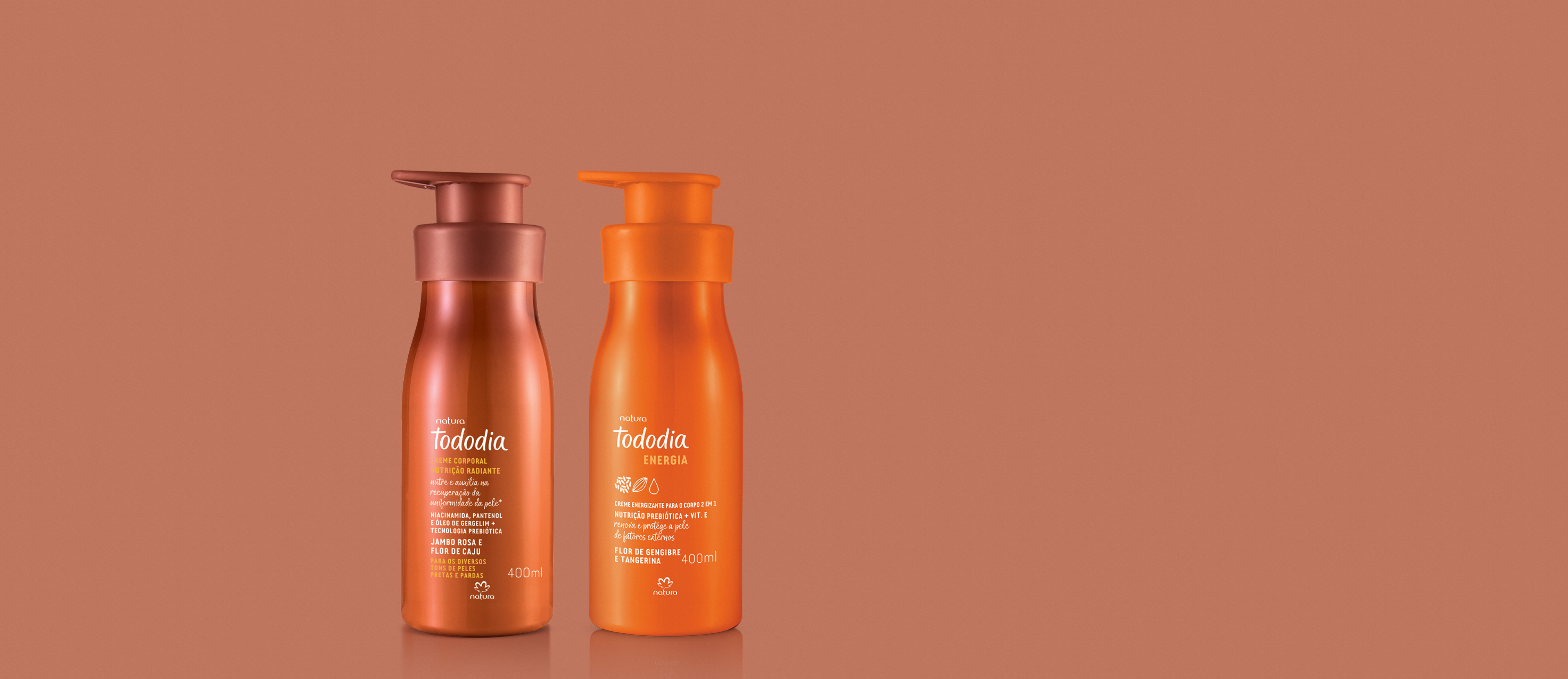 Kit Cremes Nutritivos Tododia Energia e Jambo Rosa e Flor de Caju (2 produtos)