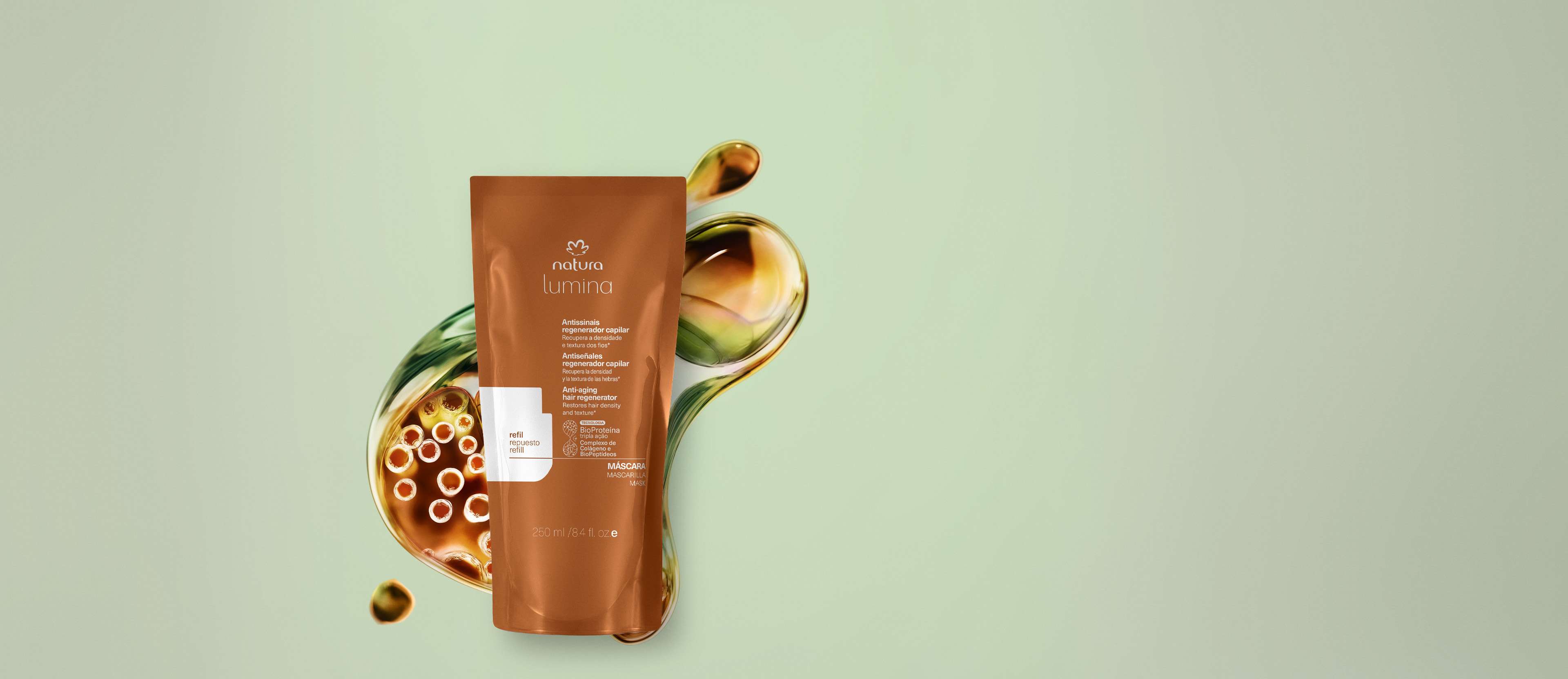 Refil Máscara Antissinais Regenerador Capilar Lumina