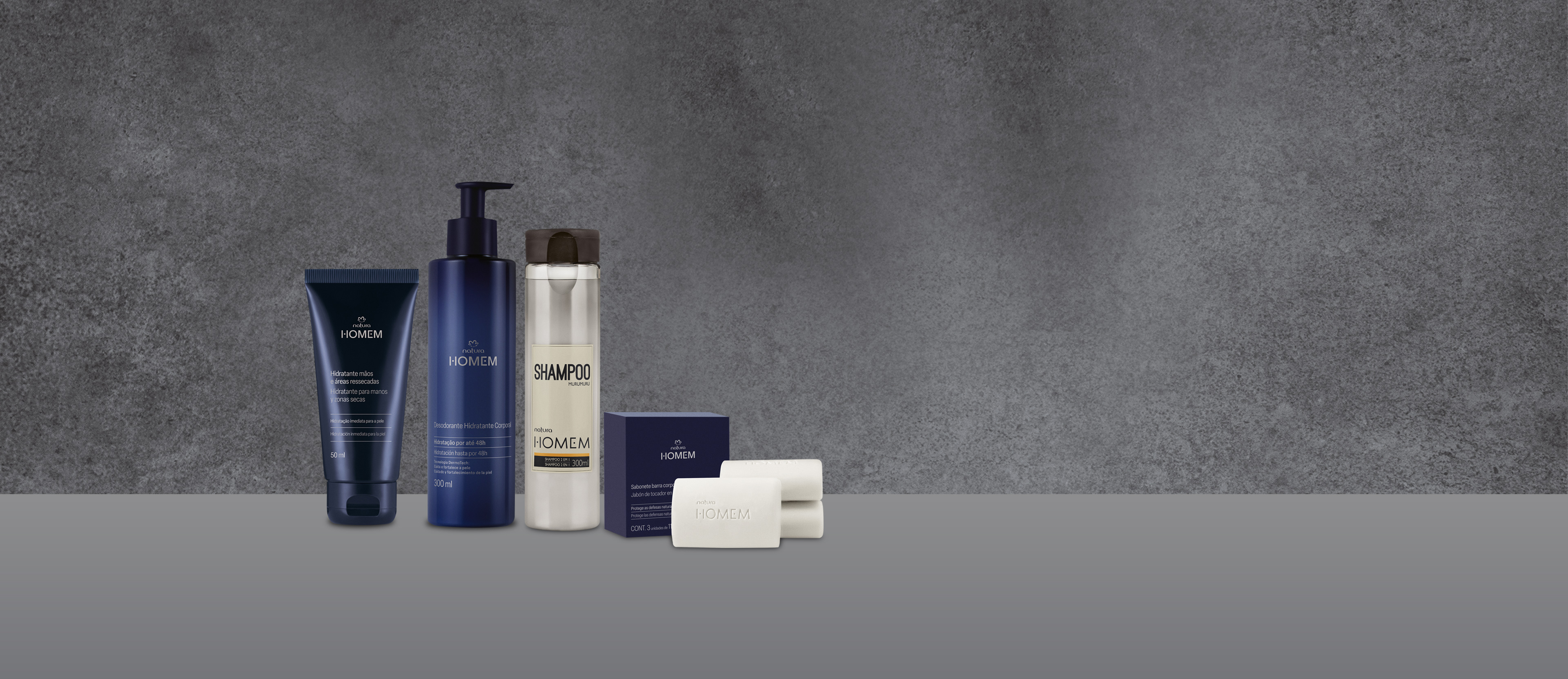 Kit Natura Homem Cuidados Pessoais (4 produtos)