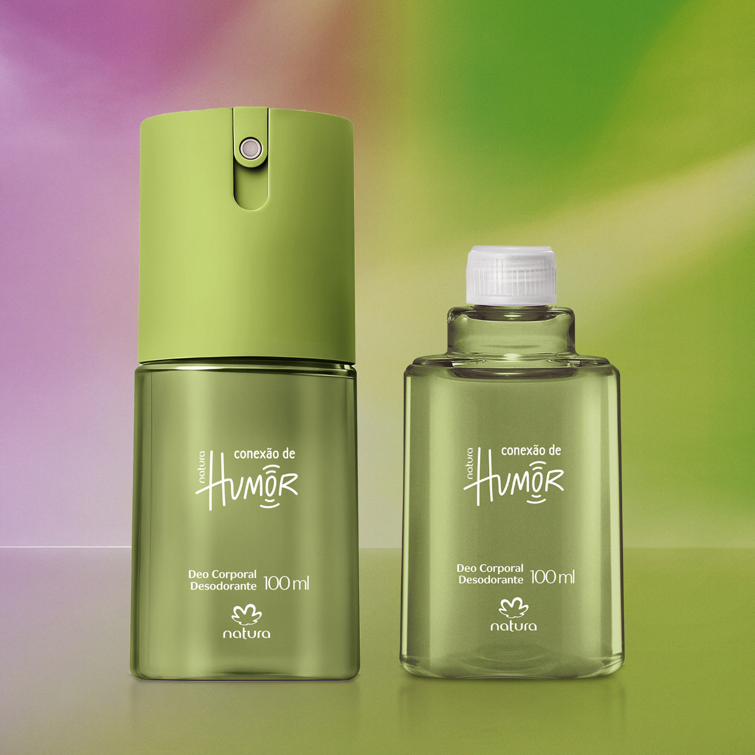 Kit Desodorante Corporal Humor Conexão Masculino com Refil