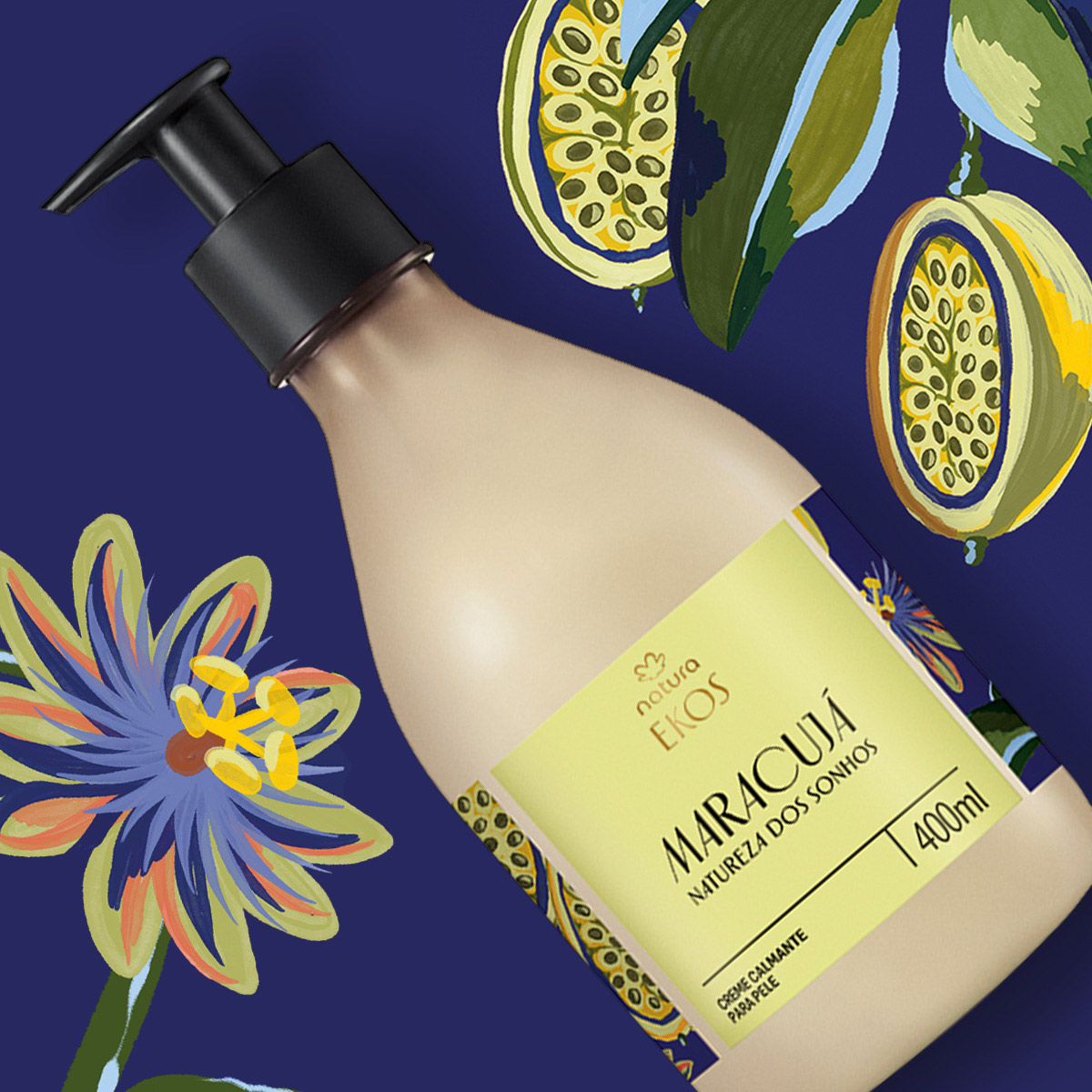 Creme Desodorante Hidratante para o Corpo Ekos Maracujá Natureza dos Sonhos