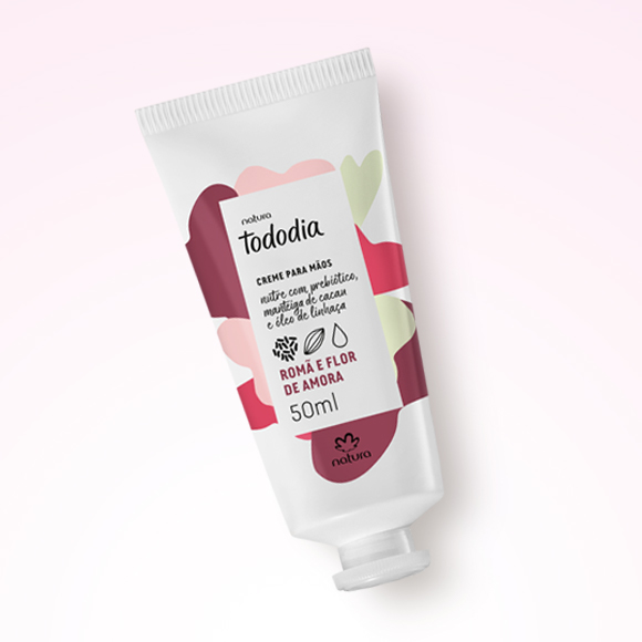 Creme Nutritivo para as Mãos Tododia Romã e Flor de Amora