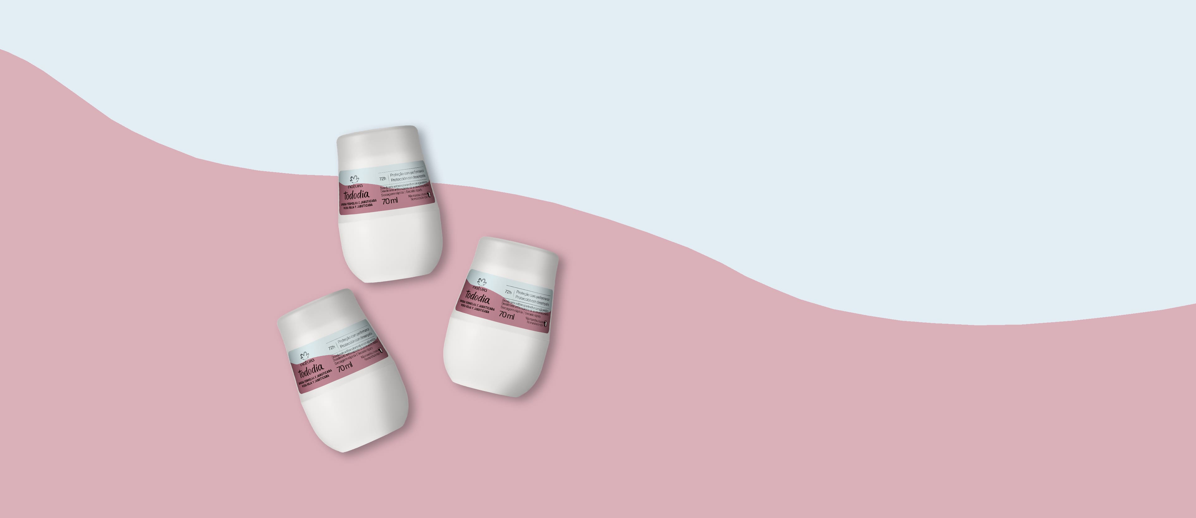 Kit Desodorante Antitranspirante Roll-on Amora Vermelha e Jabuticaba (3 unidades)