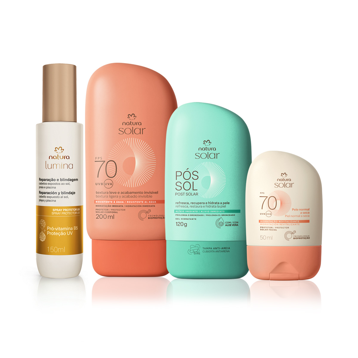 Kit Lumina e Natura Solar com Proteção para Pele Normal a Seca