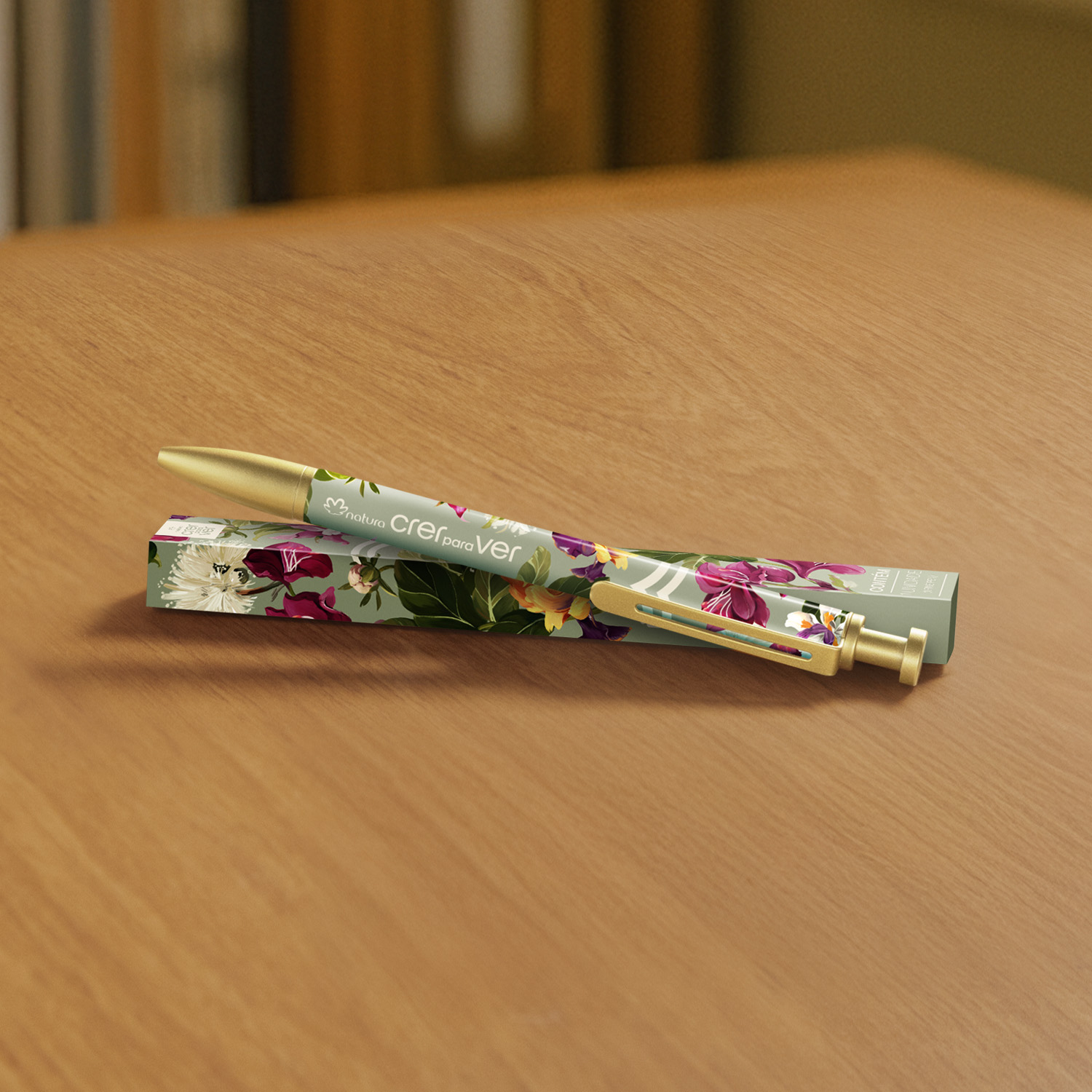 Caneta Estampada Crer Para Ver