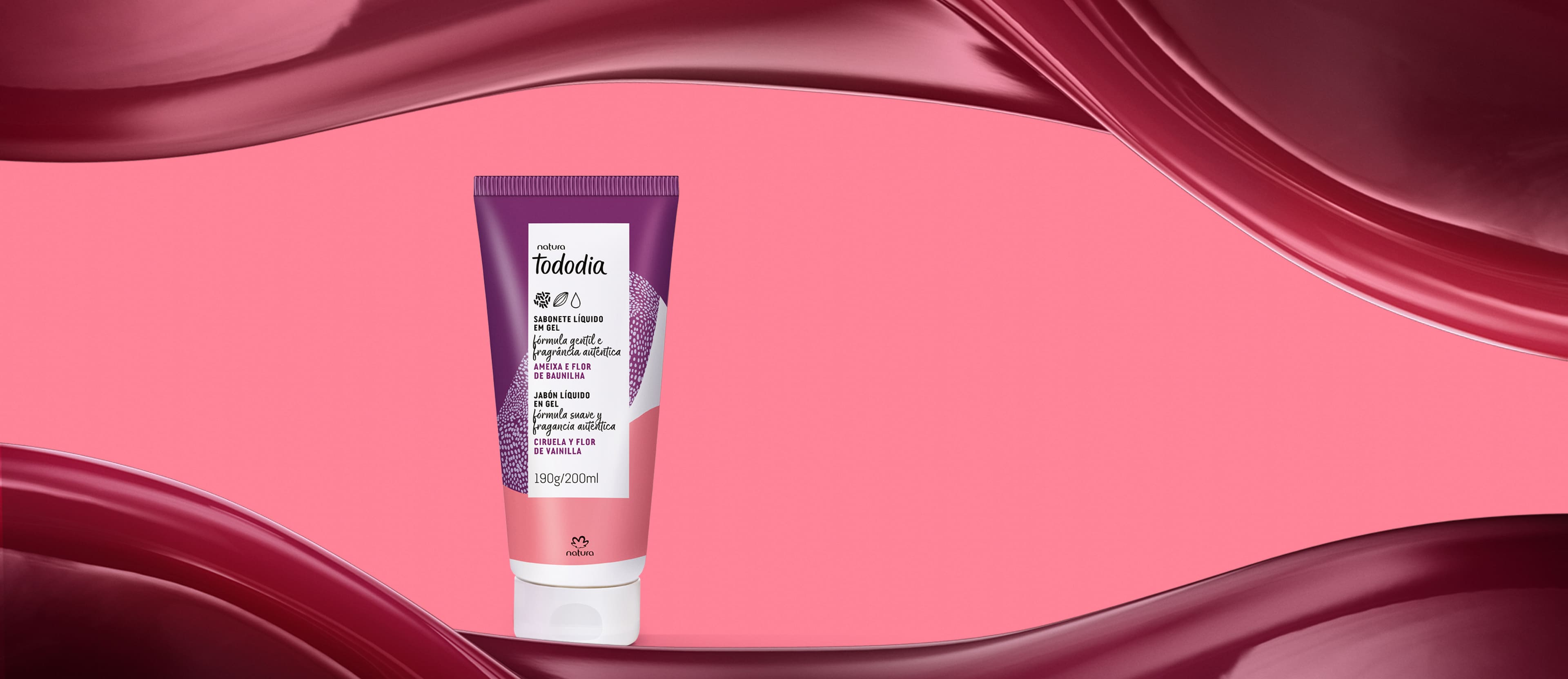 Sabonete Líquido em Gel Tododia Ameixa e Flor de Baunilha